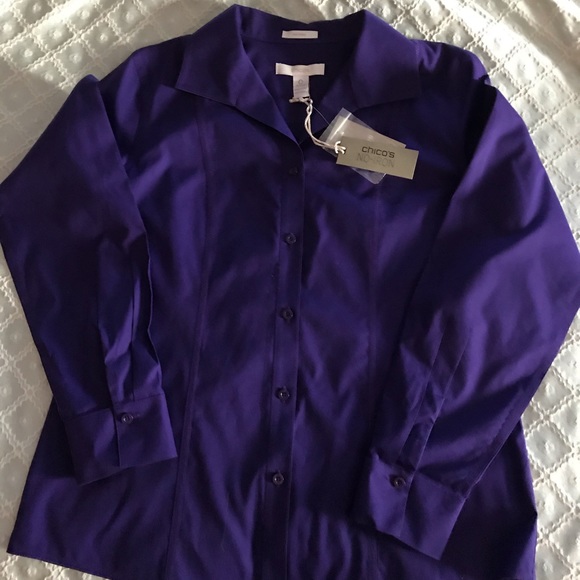 Chicos purple woman’s blouse - Picture 3 of 5